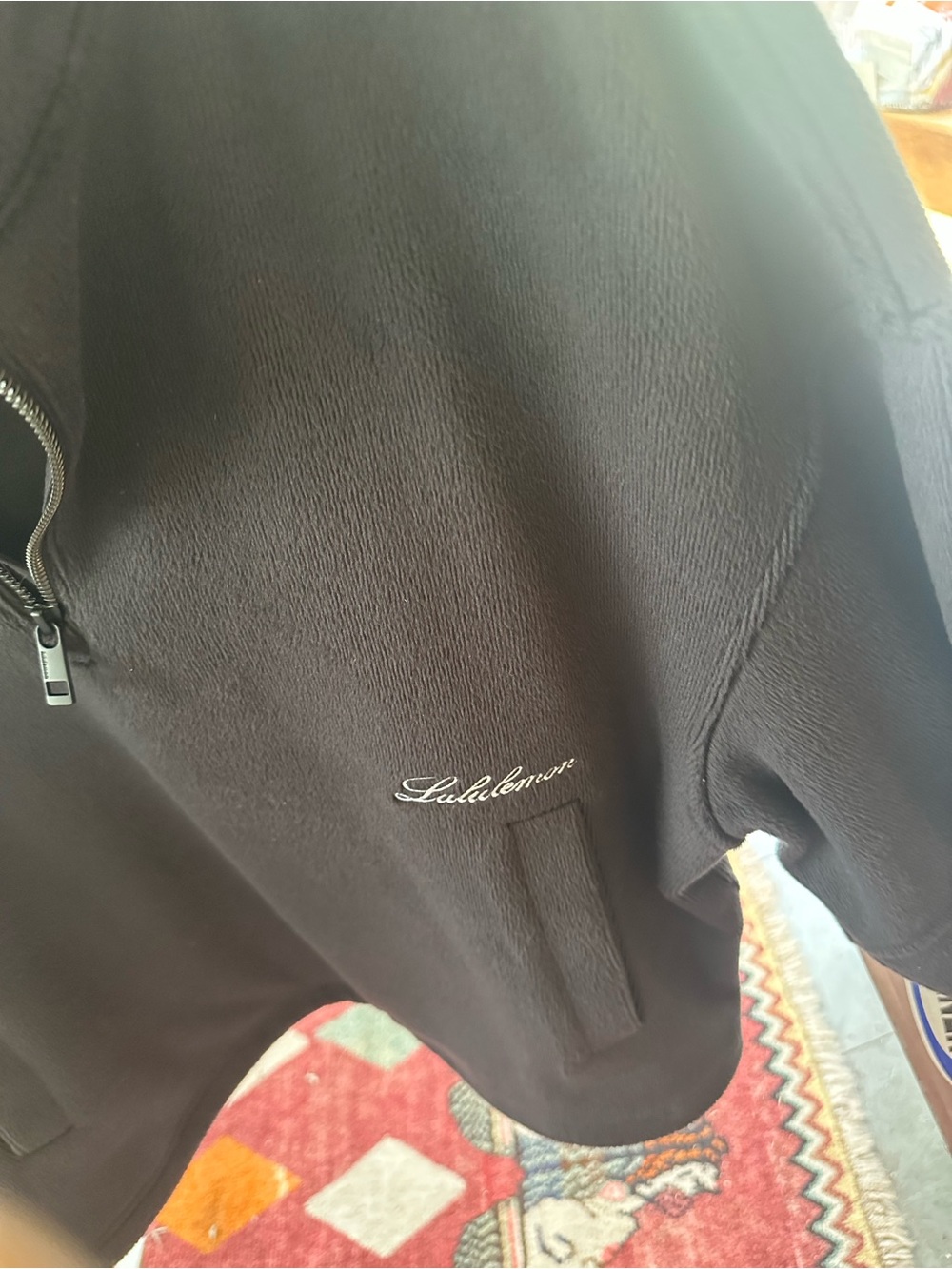 lululemon athletica Black Half-Zip Pullover Sweatshirt